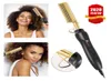 Alisadores de cabelo aquecedor elétrico cabelos pente penteado alisamento calor pressionando curling curling cambista de chapéu plano projetado stra7190410