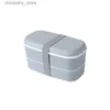 Bento Boxes Microwave Lunch Box With Chopsticks Plastic Clows Food Storae Container Children Children School Office Bento Box L49