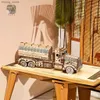 3D Bulmacalar Tada 3D Ahşap Bulma Bulmacası Toys Movable Tank Araç Montaj Oyuncak Hediyesi Çocuklar İçin Yetişkin Model Yapı Taş Kitleri Y240415
