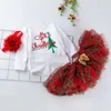 Abbigliamento per bambini set per bambini per bambini a maniche lunghe padrone tutu abbigliamento da giorno