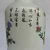 Estatuetas decorativas ornamentos de porcelana antigos chineses pastel phoenix peony mapa vasos