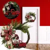 Decorative Flowers Outdoor Christmas Door Decorations Wire For Wreaths Wreath Front Decoration Decor Garland