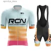 Cicling Jersey Set Nuovo RCN Team 2023 MENS Summer Short Seve Cycling Jersey Set MTB Maillot Ropa Ciclismo Bicyc Wear Breat BreathAb Cycling Clothing L48