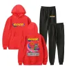 Cuco Hitchhiker Tour Merch Casual Tracksuit sätter män Kvinnor Huva tröja och Sweatpants 2 PCS Outfits Jogging Suits