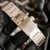 ウォッチマン高品質の高級時計マン自動機械ムーブメントウォッチ42mmクロノグラフハードレックスステンレス鋼と革のカルフスキンストリップモントレデフクル