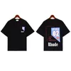 Rhude Mens T-shirt Designer Shirt for Men Fashion Tshirt Short Designer Shirts Crew Nou Hip Hop Style 100% cotonquick Drying Tops tops SIZE S L M XL XY18