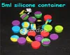 boxes Silicone Non stick Wax Containers Food grade 42 Colors 3mL 5mL 7mL mini Dab Waxy Jars Concentrate Case FDA approved7850636