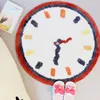 Tapijten Tuft Clock Living Room Tapijt Soft Fluffy Kids Playmat Slaapkamer Tapijtvloer Antikist Kussen Mat Aesthetisch huis Kinderdagverlichting Decor