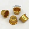 Bandlers 10pcs Home Mini Golden Cup Holder Stand Drip Protector Device Aluminium empêcher la cire