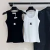 Дизайнерские женские танки топы Camis Luxury Women Tops Summer Slim Casual Cointed Top Top Tops Tops O-образной рукавок секс-бре