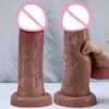 3 Size Realistic Big Glans With Suction Cup Dildos Vagina Anal sexy Toys For Woman Strapon Soft Penis Butt Plug Cock Masturbator