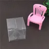 Presentförpackning 12 datorer olika storlekar transparent Clear Candy Box Square PVC Chocolate Boxes Wedding Favor Party Event Decoration