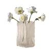 Vaser nordiska kreativa glas vas hydroponic blommor ware hem dekoration för blommor jarrones dekorativos modern matsal
