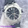 AP Wrist Watch Montre Royal Oak Offshore Series 15703st Black Plate Précision Steel Sports Mens Automatic Mecking Diving Watch