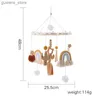 Mobiles# Dostosowane grzechotki dla niemowląt Crib Mobile Toys 0-12 miesiąc Nowonarodzony łóżeczko Rainbow Bell Bell Toddler Rattles karuzela do muzycznego prezentu zabawek Y240415Y240417BHQG