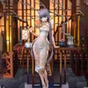 Action Toy Figures 25 cm Cantante di figure anime virtuali Luo Tianyi Cheongsam può emettere ornamenti periferici di luce Ornamenti per la bambola Modello Tank Toys Y240415