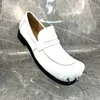 Casual Shoes Design Runway Look MEN Leder Luxus Halbschleuder Slipper Mann Kleiderplattform Nachtclub