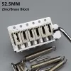 Guitar Kaynes 52,5mm Type St Electric Guitar Tremolo System Bridge med zink eller mässingsblock för Strat Guitar Chrome Silver Gold KY01