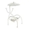 Candle Holders Mini Beach Chair Uchwyt kutego Iron Candlestick Crafts Ornament