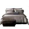 Beddengoed sets high-end katoenen vierdelige set vaste kleur eenvoudige pure quilt cover slaapkamer dekbed