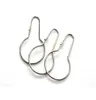 1000pcs New Stainless steel Chrome Plated Shower Bath Bathroom Curtain Rings Clip Easy Glide Hooks SN1231891626