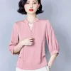 Women's T Shirts Silk Shirt Cropped Sleeves High-End 2024 Summer Ladies' Fashion Mulberry Belly Cover Temperament Top