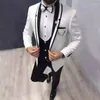 Erkekler Suitler Resmi İnce Takım Düğün Smokin Adam Damat Terazi Blazer Trajes de Hombre Ceket Yelek Pantolon