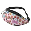 Backpack Dots Caracteres de desenho animado Mouse Fanny Pack Bag School Viagem Poliéster Casual Unissex Mini de tamanho único ao ar livre