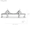 3D Puzzles Brooklyn Bridge 3D Metal Puzzle Model Zestawy DIY Laserowe Puzzles Jigsaw Toy dla dzieci Y240415