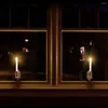 Держатели свечей 2pcs Lights Реалистично выглядящие восхитительные светодиоды ABS Декоративная солнечная энергия свет