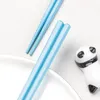 Chopsticks Non-Slip Chinese rostfritt stål Återanvändbar metallpinnar för sushi Hashi Sticks Table Köksverktyg