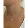 2mm Hip Hop Jewelry S925 Sterling Silver Gorgeous Mens eller Ladies Micro Tennis Chains Made With Moissanite Stones