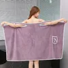 Handduk och bärbara badrockar snabba badbad handdukar dusch strand flickor kläder tvätt gym spa torkning kvinnor