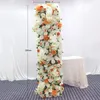Fleurs décoratives jarown accessoires de mariage en fleur de fleur traînage de paroi florale de bienvenue zone de bienvenue disposition de scène décoration de fête à la maison flores