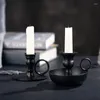 Держатели свечей контейнер ароматизированные опоры Tealight Vintage Black Outdoor Metal Bougeoir Gardencor