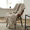 Blankets High Quality Leopard Jacquard Microfiber Animal Knitted Throw Blanket Wholesale Home