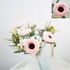 Dekorative Blumen 47 cm Simuliertes Chrysantheme Bouquet Preppy Room Decor Hochzeitsfeier Accessoires Restaurant Blume Arrangement Dekoration