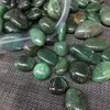 Decorative Figurines Natural Polished Green Jade Crystal Healing Stones Tumbled Stone For Decoration