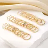 Gorąca sprzedaż minimalistyczna inkrustowana fala diamentowa 28 sztuk 28 sztuk, kombinacja pierścienia ze stopu złotego stawu dla kobiet