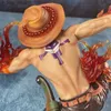 Action Toy Figures Anime One Piece Ace Battle Darving Version Статуя статуя коллекционные модели Doll Toys Desktop украшения детей рождественские подарки Y240415