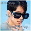 2024new Square hollow-out sunglasses trend off fashion high appearance level sunglasses white sun protection radiation sunglasses street photo slimming band box