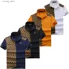 Herren Polos Sommermarke Kleidung Luxusdesigner Polo Shirts Herren Casual Polo Mode Snake Bienendruck Sticker Tematch High Street Herren Polos L49