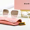 Mui mui Sonnenbrille für Frauen Designer Sonnenbrille Herren Polarize Luxus Sonnenbrille weiß übergroß