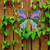 Gartendekorationen Schmetterling Wanddekoration Schmiede Kunst Skulpturendekor Outdoor Ornament Hängende dekorative Anhänger