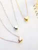 Colliers de pendentif re mode coeur simple Collier Femmes Gold Silver Color Challe Choker Bijoux en acier inoxydable BILANDS GIEUX 3923360