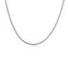 Plated sterling silver Chains (16 18 20 22 24)INCHS*3MM men's 3M bone necklace SN192 Top 925 silver plate Chains Necklaces jewelry8728109