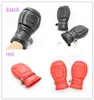 Sex Bondage Fetish Paddle Mittens Lockable Leather Gloves Dog Paw Palm Sensory Deprivation Padded Fist Mitts Sex Toys Y187529599