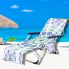 Stoelbedekkingen Mandala Outdoor Beach Sun Lounger Cover met Pocket Comfortabele vrijetijdshanddoek Microvezel Soft