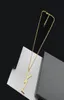 Modebrief Goldkette Halskette für Herren und Frauen Partyliebhaber Geschenkschmuck mit Kasten NRJ8730137