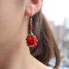 Decoratieve beeldjes Taiwan Natural Red Coral Earddrop als kerstcadeau